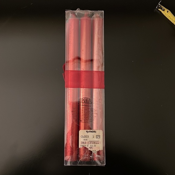 Set of 6 Red Candle Sticks - Picture 3 of 5